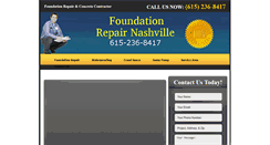 Desktop Screenshot of nashvillefoundationpros.com